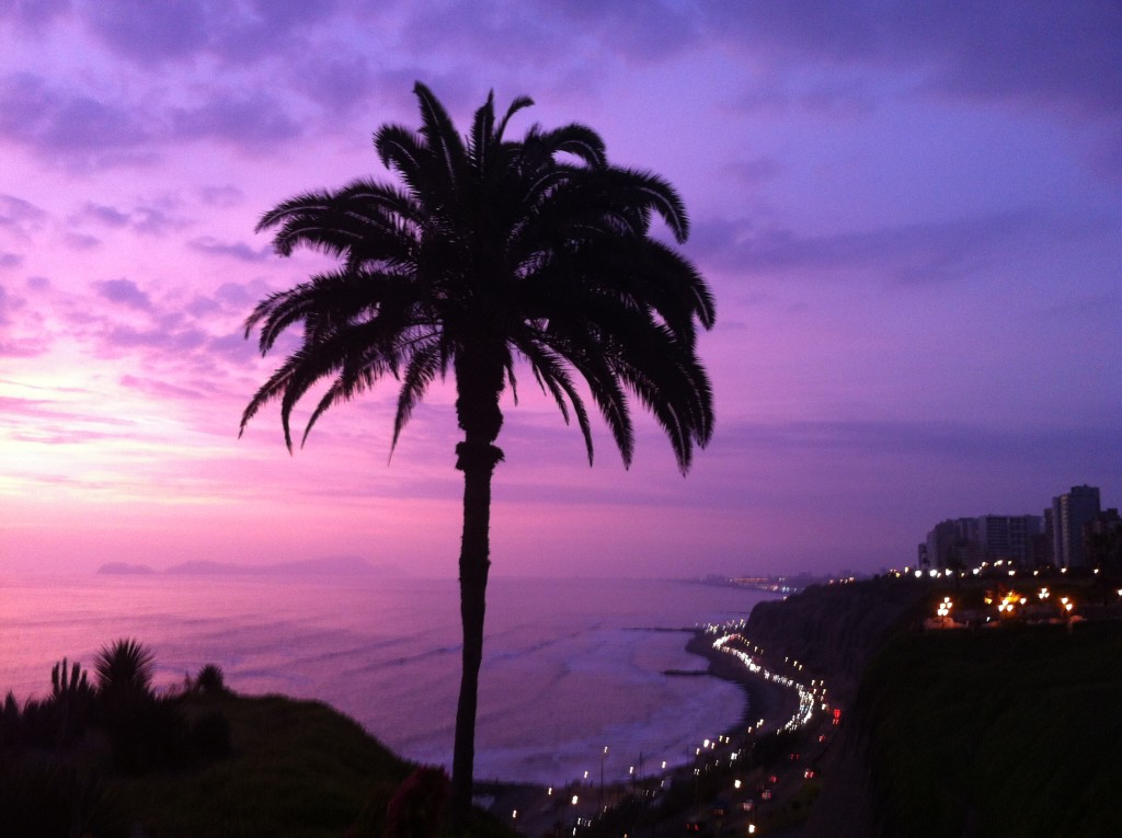 Lima Peru sunset