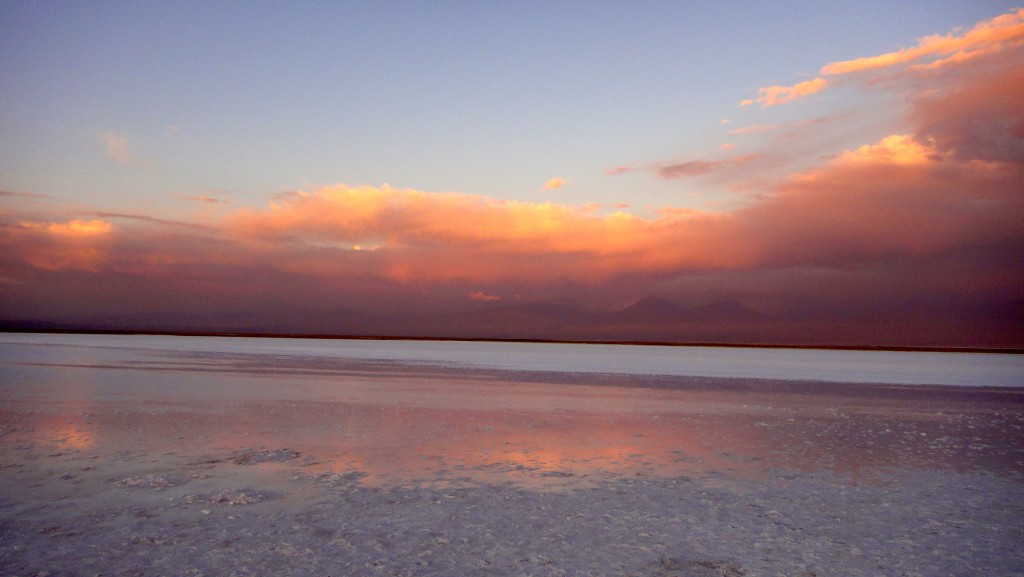 Atacama desert salt flat 