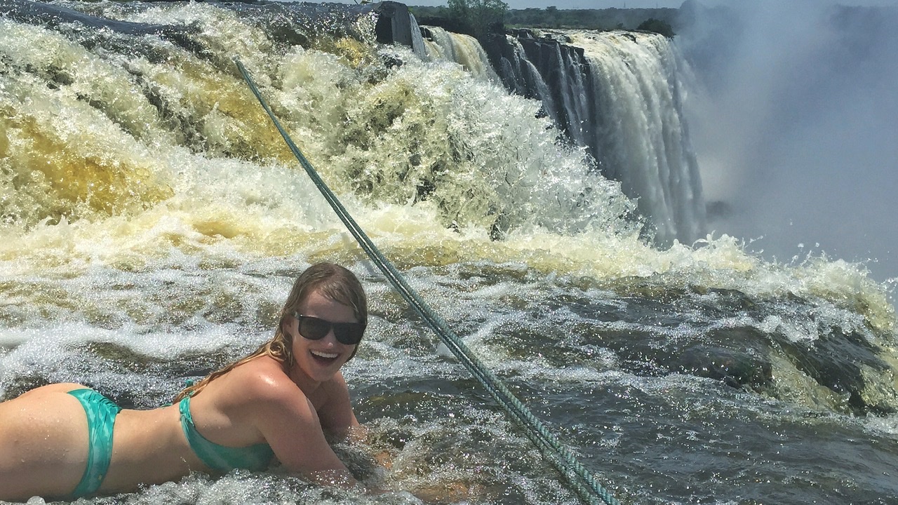 Angel’s Pool at Victoria Falls in Zambia