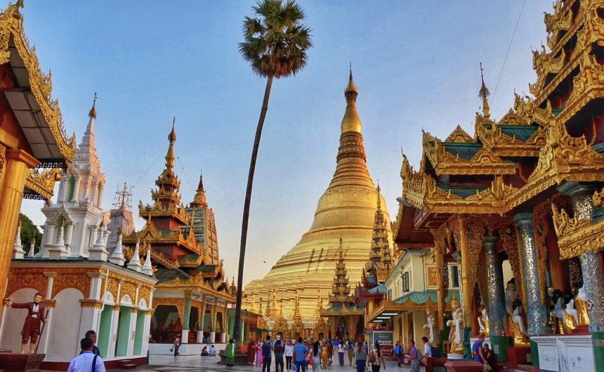 shwedagon pagoda myanmar southeast asia